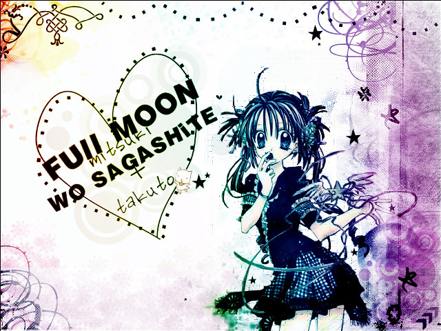Full moon girl black dress free wallpaper for desktop - medium preview image
