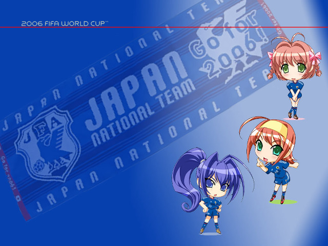 Anime girls blue white net free wallpaper for desktop - medium preview image