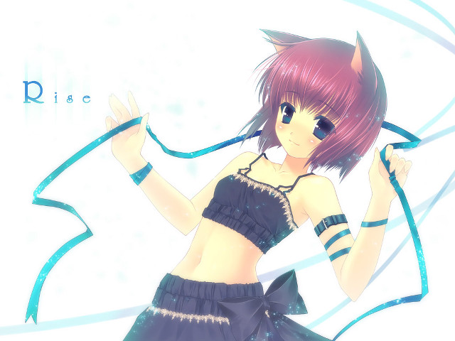 Pink haired girl black dress free wallpaper for desktop - medium preview image