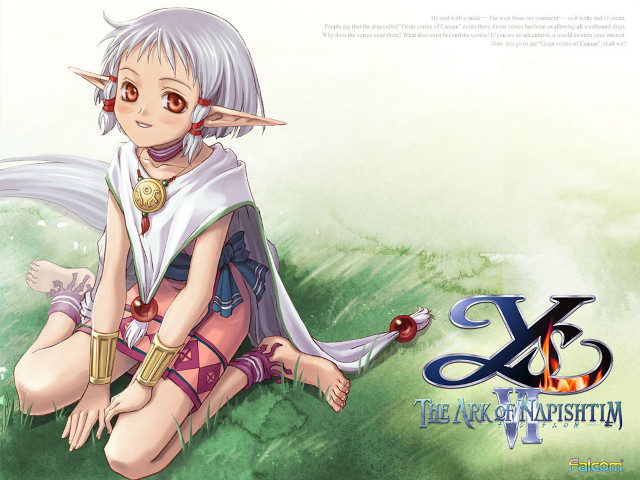 Girl sword elf outdoors smile free wallpaper for desktop - medium preview image