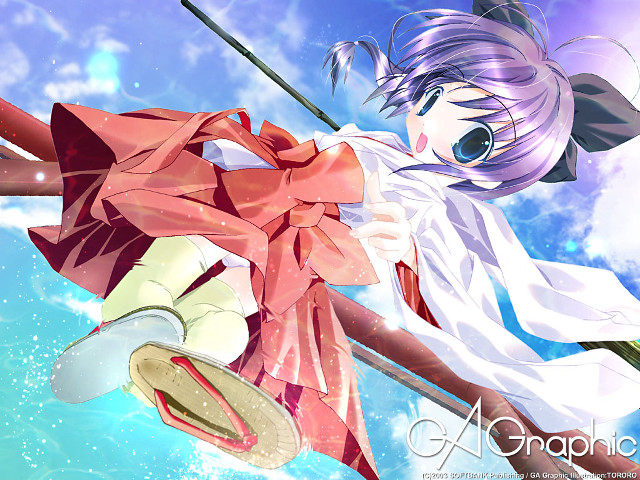 Pink dress girl hakama hat free wallpaper for desktop - medium preview image