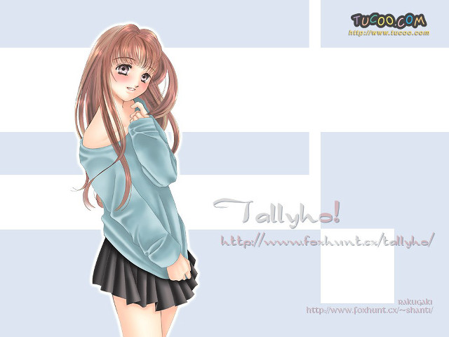 Girl long hair blue shirt #12 free wallpaper for desktop - medium preview image