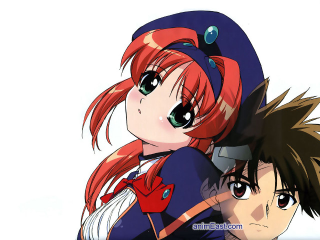 Anime couple blue sky rayonism free wallpaper for desktop - medium preview image