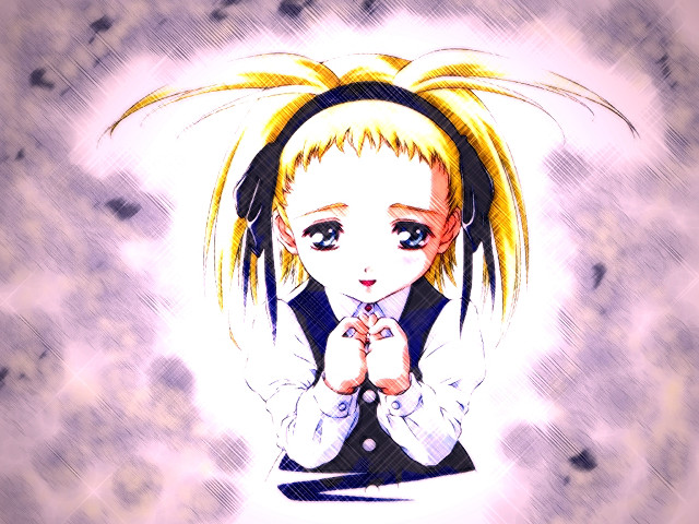 Blonde girl gothic manga #1999 free wallpaper for desktop - medium preview image