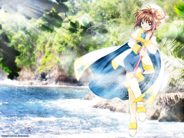 Woman blue dress river hat free wallpaper for desktop - medium preview image