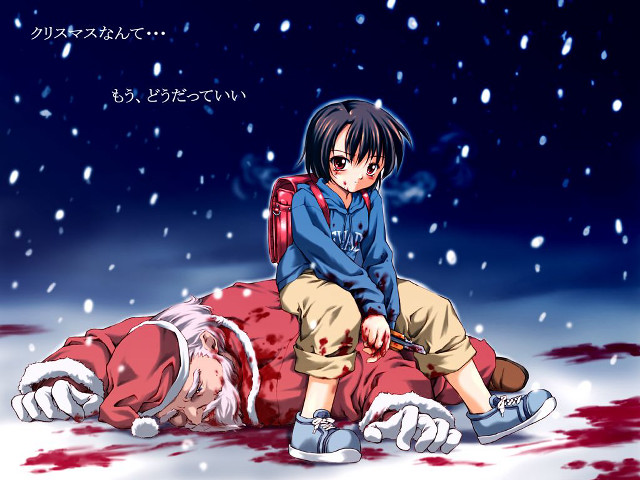 Boy snow dead body blood #2 free wallpaper for desktop - medium preview image