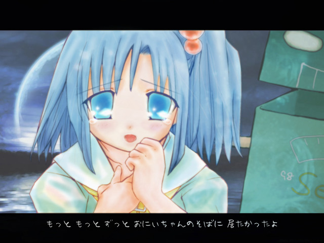 Anime bluehair blueeyes crying smile free wallpaper for desktop - medium preview image