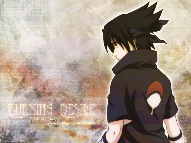 Uchiha sasuke black hair black free wallpaper for desktop - medium preview image