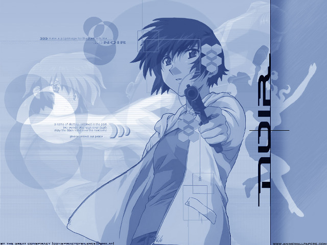 Man gun pointing camera blue free wallpaper for desktop - medium preview image