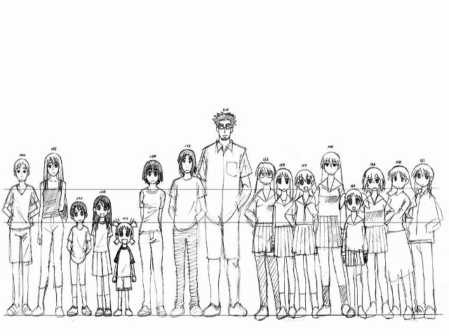 Lineup military group characters partiallycolored free wallpaper for desktop - medium preview image