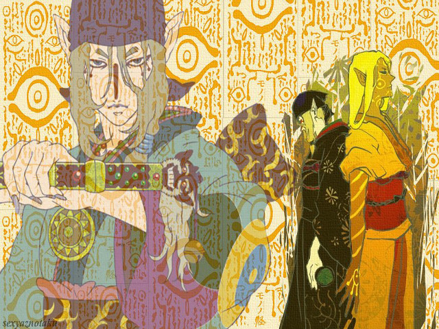 Two men sword background words free wallpaper for desktop - medium preview image