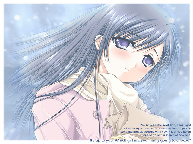 Girl longhair pinkjacket quote snow free wallpaper for desktop - medium preview image