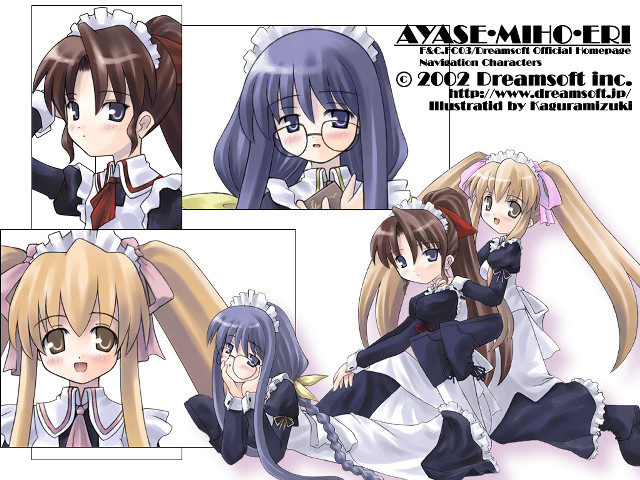 Anime girls man dress bowtie free wallpaper for desktop - medium preview image