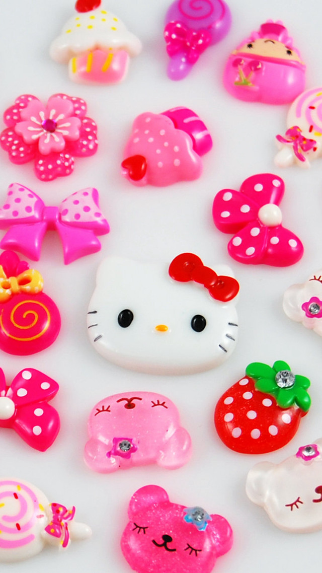 Hello kitty toys table together free wallpaper for mobile - medium preview image