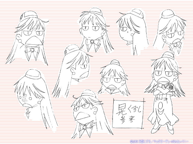 Aya goda anime character sketches free wallpaper for desktop - medium preview image