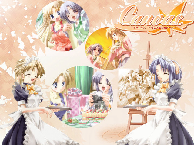 Anime couple cake display maid free wallpaper for desktop - medium preview image