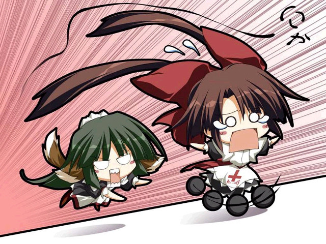 Anime characters pink background chibi free wallpaper for desktop - medium preview image