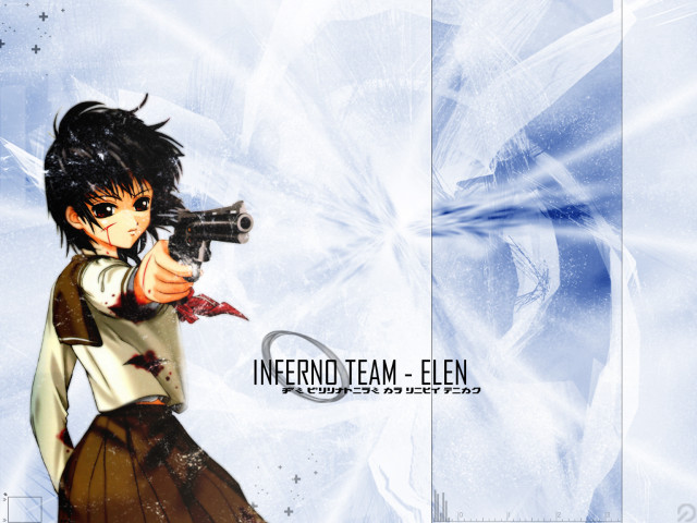 Anime gun blood explosion school free wallpaper for desktop - medium preview image