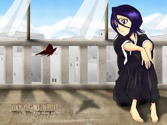 Girl black dress bird fence free wallpaper for desktop - medium preview image