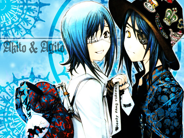 Blue hair anime girls hats free wallpaper for desktop - medium preview image