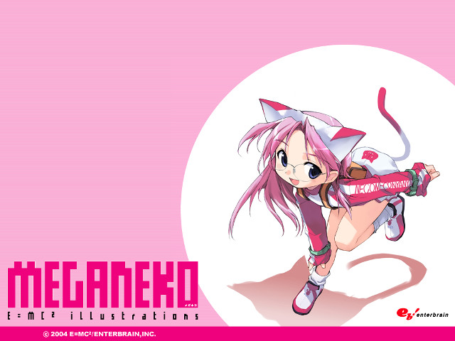 Pink haired girl cat ears #2 free wallpaper for desktop - medium preview image