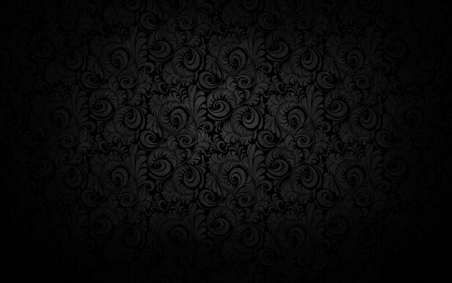 Black wallpaper swirls leaves design #2 free wallpaper for desktop - medium preview image