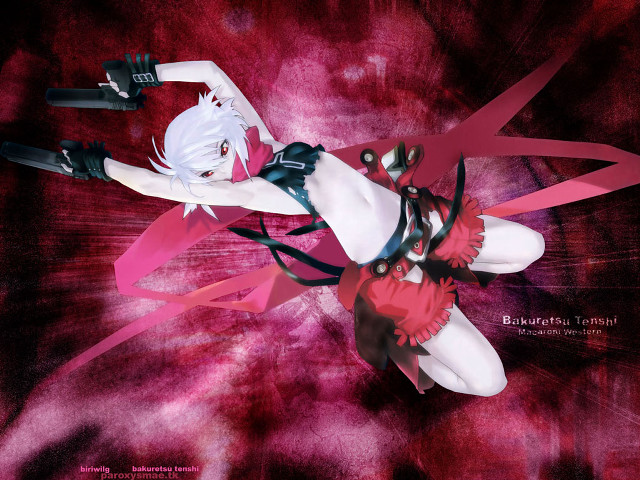 Red black sword woman anime free wallpaper for desktop - medium preview image