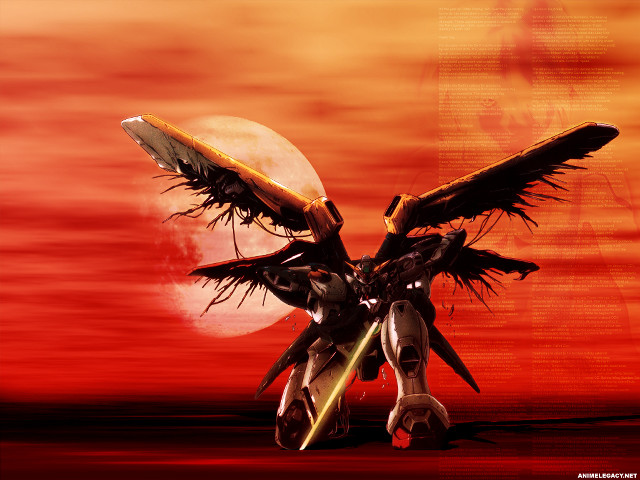 Bird sword wings moon mecha free wallpaper for desktop - medium preview image