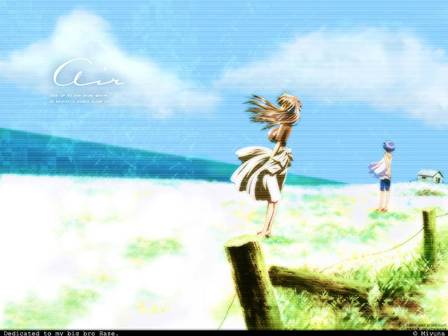 Girl fence field dog man free wallpaper for desktop - medium preview image