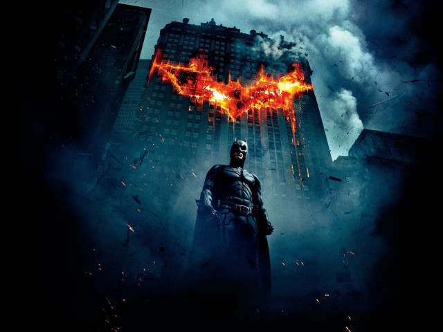 Batman poster city background batman free wallpaper for desktop - medium preview image