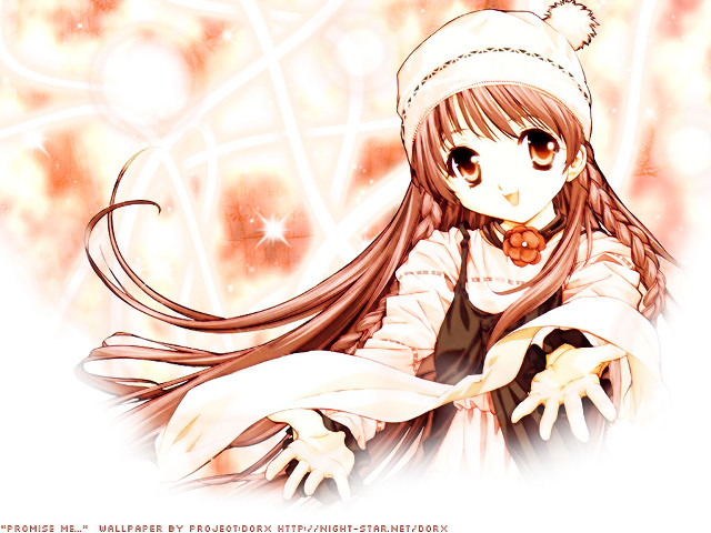 Girl hat dress scarf braid free wallpaper for desktop - medium preview image