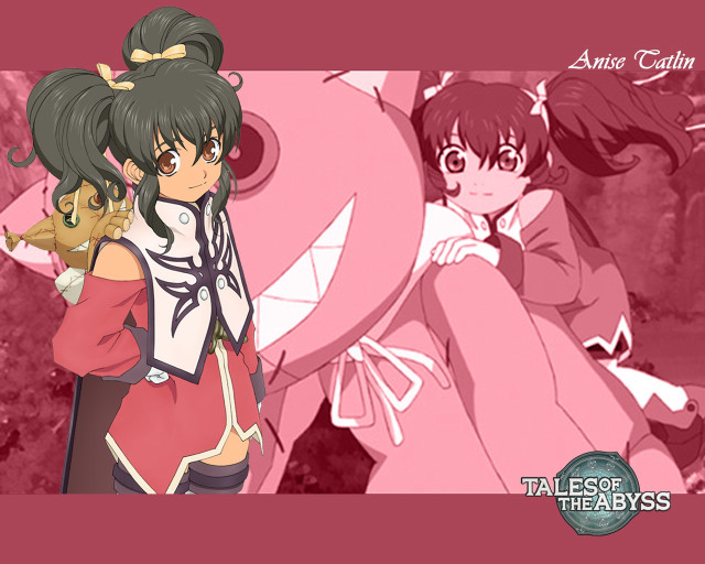 Anime couple pink red white free wallpaper for desktop - medium preview image