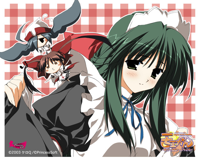 Anime characters long hair hats free wallpaper for desktop - medium preview image