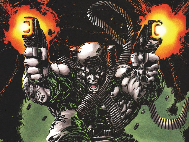 Man holding gun flame other free wallpaper for desktop - medium preview image