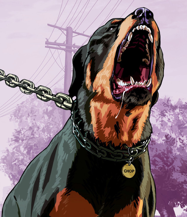Dog chain mouth open tongue free wallpaper for tablet - medium preview image