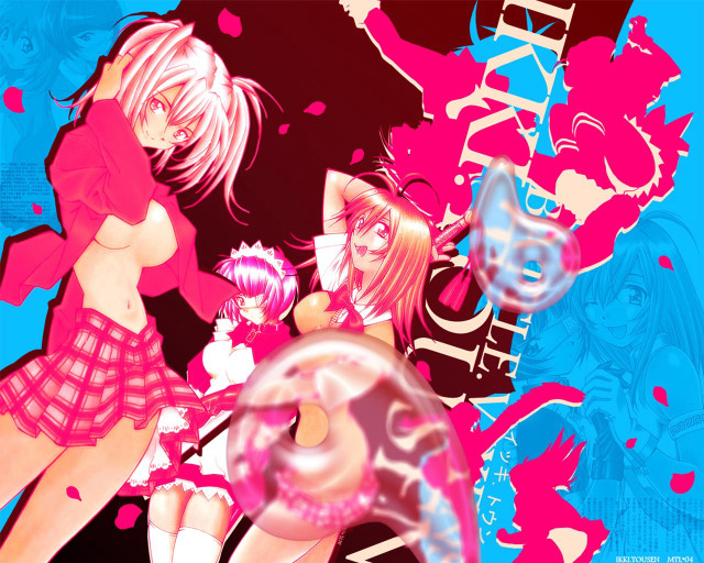 Pink haired anime girls cherry free wallpaper for desktop - medium preview image