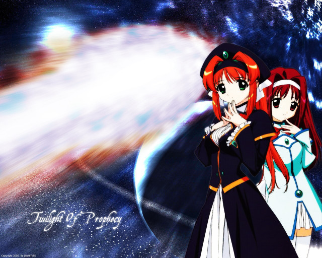 Space girls hologram planet fireworks free wallpaper for desktop - medium preview image