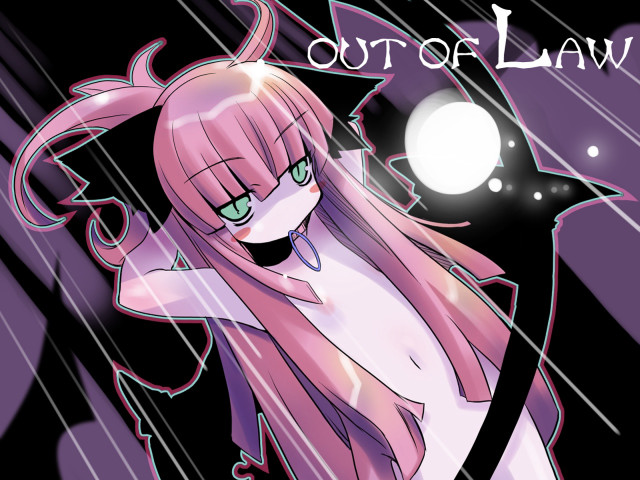 Pink haired girl cat tail free wallpaper for desktop - medium preview image