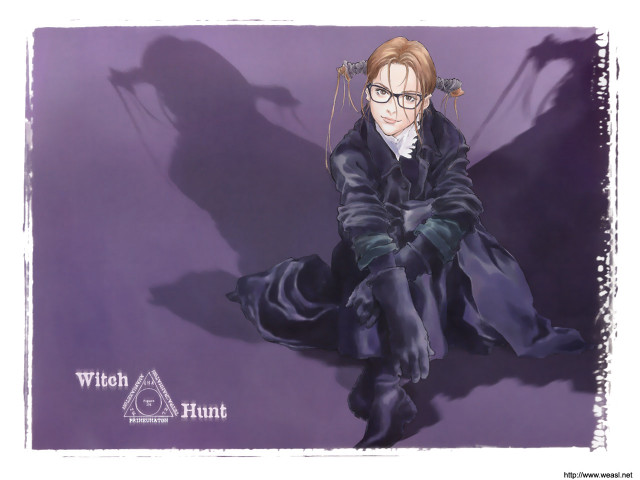 Woman glasses coat purple shadow free wallpaper for desktop - medium preview image