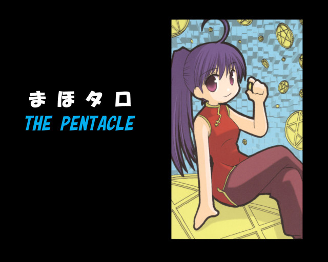 Purple hair girl sitting chinese free wallpaper for desktop - medium preview image