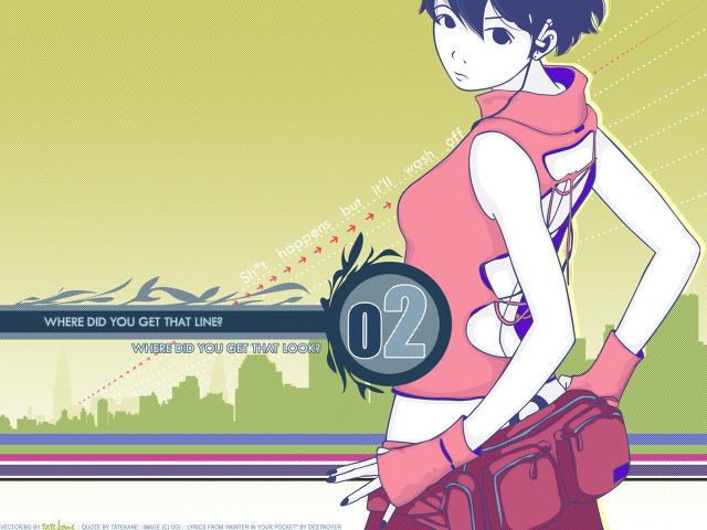 Woman pinktop redbag blackbag city free wallpaper for desktop - medium preview image