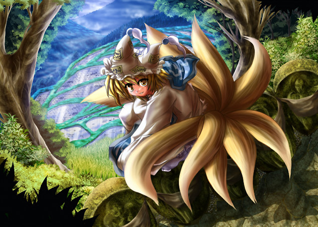 Cartoon character riding horse forest free wallpaper for desktop - medium preview image