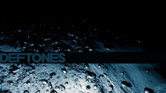 Deftones water droplets black background free wallpaper for desktop - medium preview image