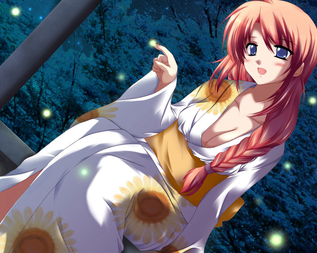 Woman white dress sword forest #2 free wallpaper for desktop - medium preview image