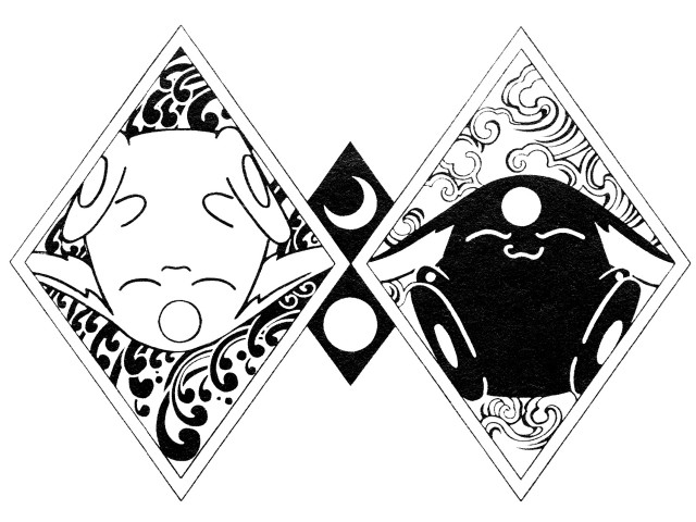 Orphism tarot baioken eishun asymmetrical free wallpaper for desktop - medium preview image