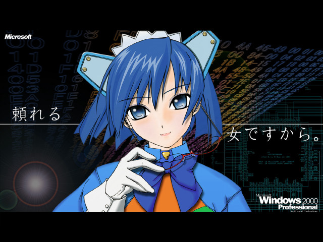 Anime bluehair catears cellphone purism free wallpaper for desktop - medium preview image