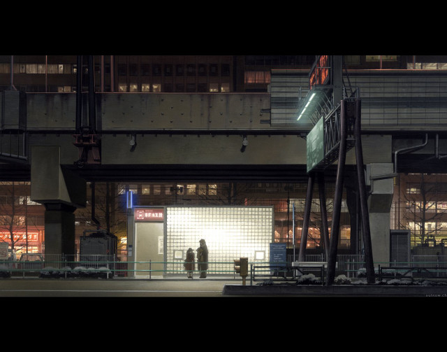 Night cityscape tokyo architecture street free wallpaper for desktop - medium preview image