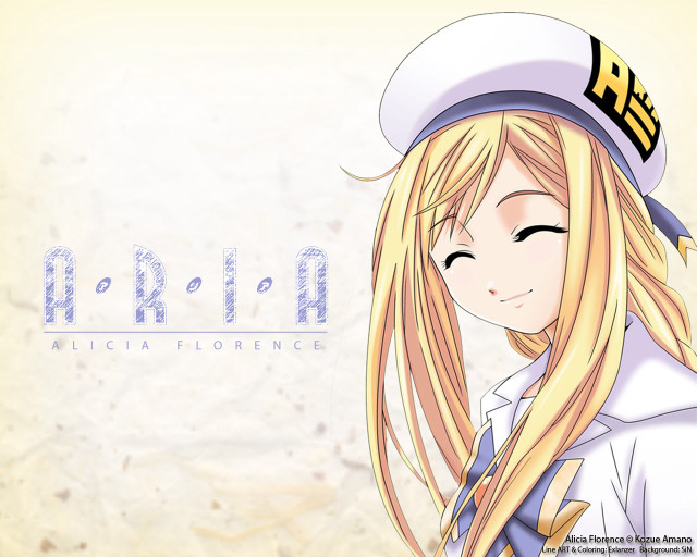 Blonde anime sailor portrait aria free wallpaper for desktop - medium preview image
