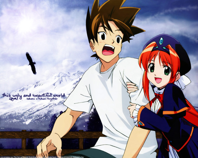 Mountain ledge anime neo romanticism free wallpaper for desktop - medium preview image