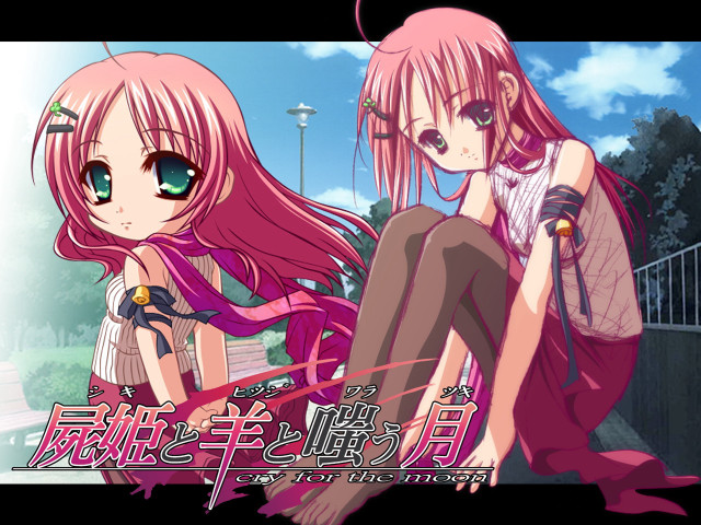 Eizan kikukawa anime girls bench free wallpaper for desktop - medium preview image